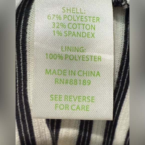 Lilly Pulitzer Alden Shift Dress Coconut‎ Ottoman Black / White Stripes Sz Small - Picture 6 of 6